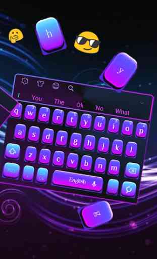Semplice tastiera Purple Light 2
