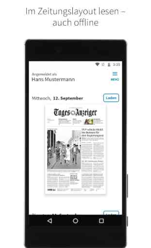 Tages-Anzeiger E-Paper 1