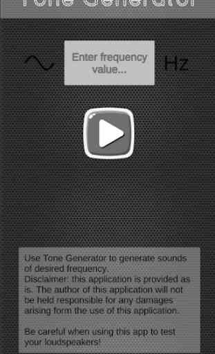Tone Generator / generate sound of any frequency 1