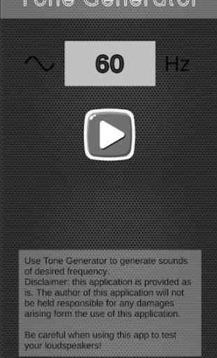 Tone Generator / generate sound of any frequency 2