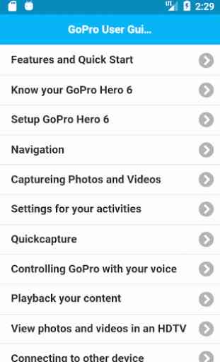 User Guide for GoPro Hero 6 1