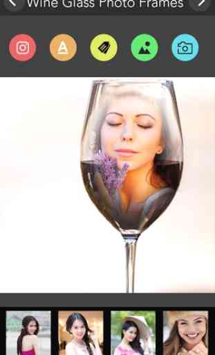Wine Glass Photo Frame 3