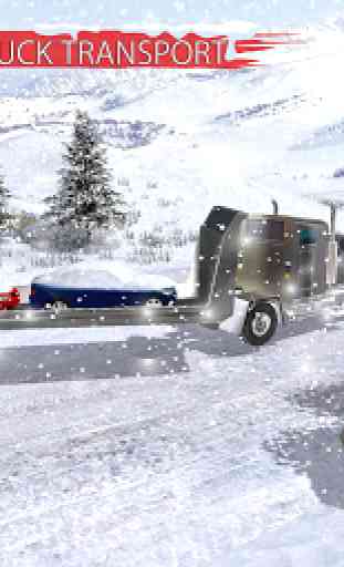 Winter Snow Pickup Truck: Gigantic Cold Glacier 3D 1