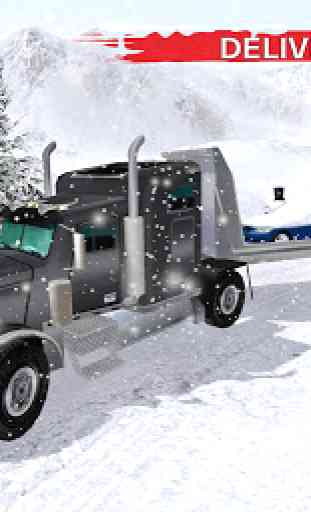 Winter Snow Pickup Truck: Gigantic Cold Glacier 3D 4