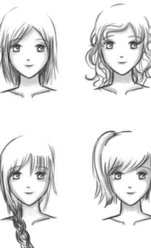Anime disegnando ragazze 3