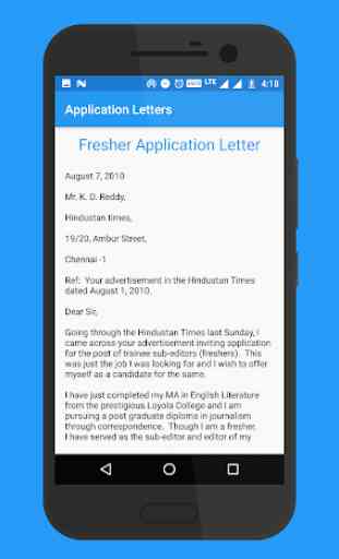 Application Letters 4