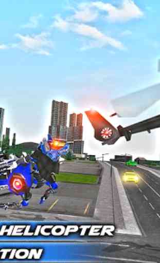 aviazione robot poliziotto gioco lupo elicottero 2