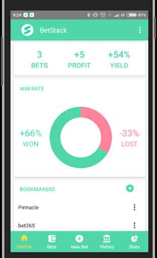 Bet Stack - Personal bets tracking and stats 1