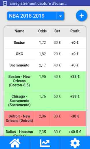Betting Manager - Bet and manage your bankroll 1