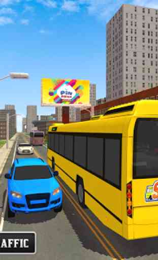 città scuola autobus gioco 3d 4