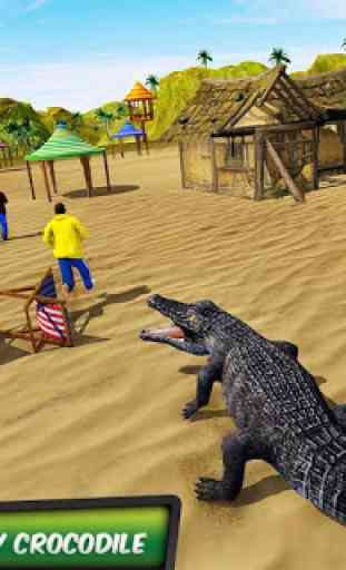 Giochi di coccodrillo attacco spiaggia 1