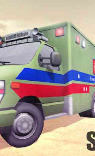 Gioco di salvataggio dell'ambulanza dell'esercito 2