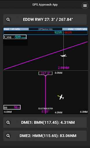GPS ILS DME Approach (HSI, CDI, Glidepath) 3