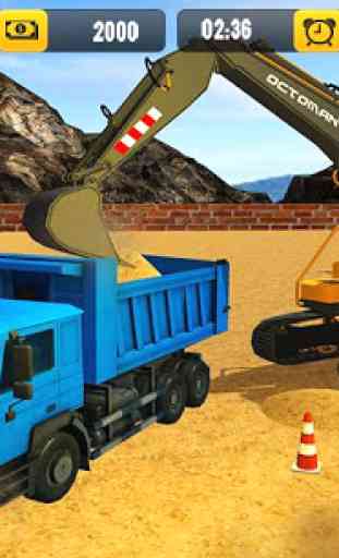 Gru pesante di escavatore: Costruzione di città 3D 2