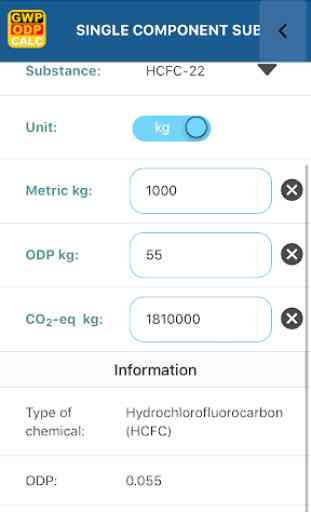 GWP-ODP Calculator 4