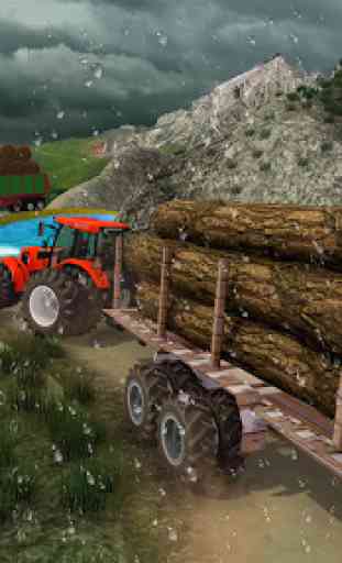 Hill Cargo Tractor Trolley Simulator Farming Game 4