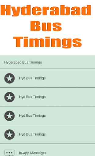 Hyderabad Bus Timings 1