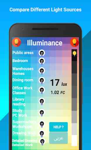 Illuminance: light lux meter 4