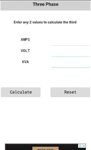 KVA/Hp/Kw  Calculator and Converter 2