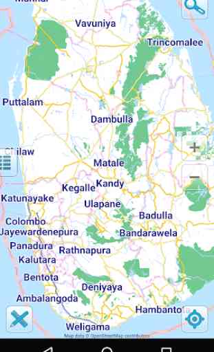 Map of Sri Lanka offline 1