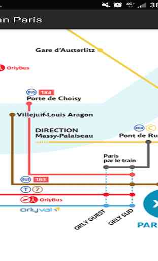 Mappa di trasporto di Parigi 2
