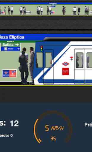 Metro Madrid 2D Simulator 2