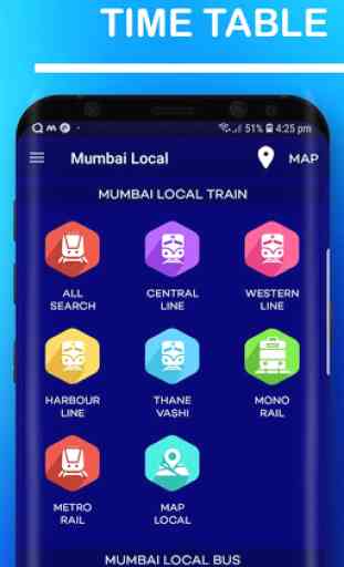 Mumbai Local Train Route Map & Timetable 1