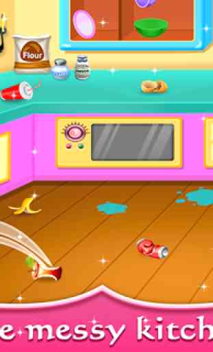 My Baby Doll House - Tea Party & Cleaning Game 2