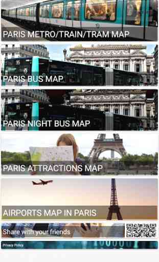 PARIS METRO TRAIN BUS TRAM TOUR MAP パリ 巴黎 OFFLINE 1