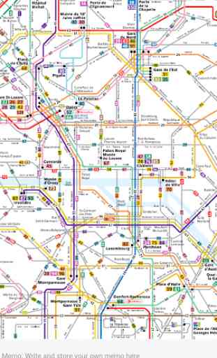 PARIS METRO TRAIN BUS TRAM TOUR MAP パリ 巴黎 OFFLINE 3