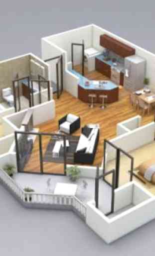 Progetti di piani casa 3D 1