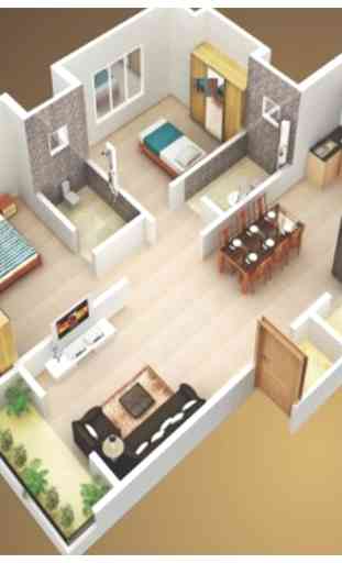 Progetti di piani casa 3D 4