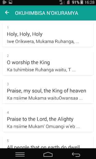 Runyankole Hymns 4