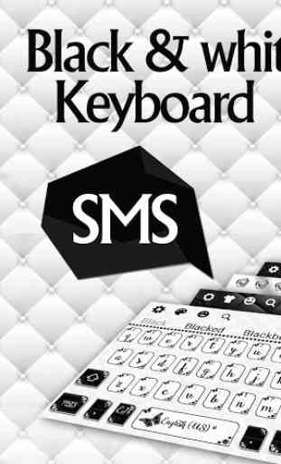 SMS Black White Keyboard 1