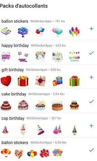 stickers Happy Birthday - WAStickerApps 1