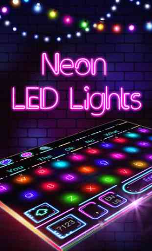 Tastiera luci al neon a LED 1
