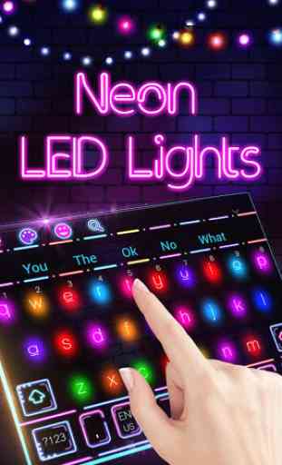 Tastiera luci al neon a LED 2