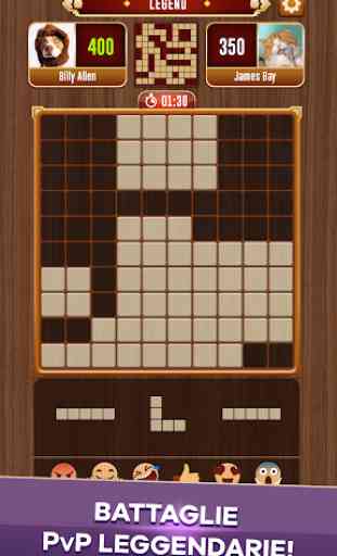 Woody ™ Block Puzzle Battle Online Multi-giocatore 4