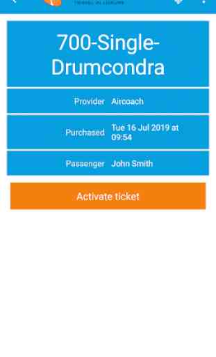 Aircoach - mobile ticketing App 3