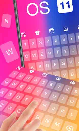 Color Rainbow Emoji Keyboard Wallpaper 3