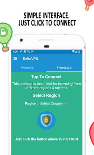 Delta VPN VPN gratuita - VPN sicura e veloce 1