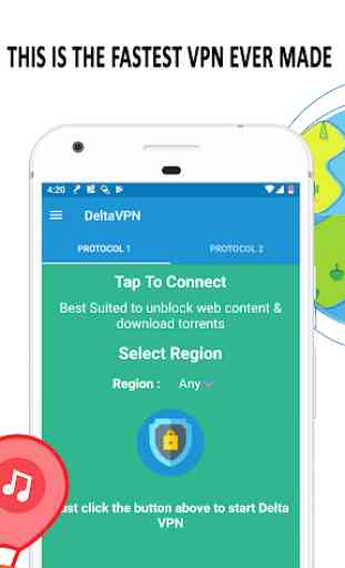 Delta VPN VPN gratuita - VPN sicura e veloce 2