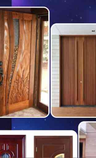 Design della porta in legno 1