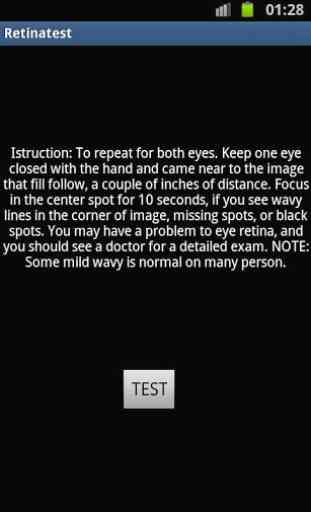 Eye retina test 4