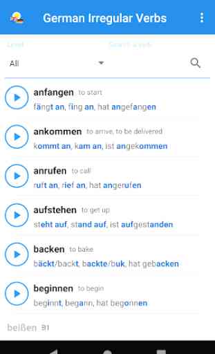 German Irregular Verbs 1