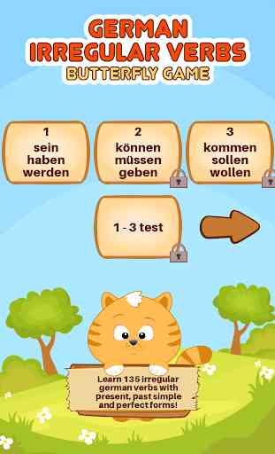 German Irregular Verbs Learning Game 1