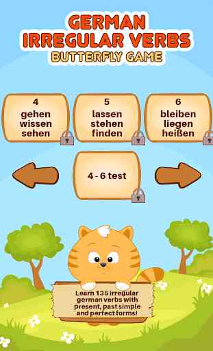 German Irregular Verbs Learning Game 2
