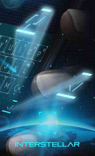 Hologram Star Tech Keyboard Theme 2