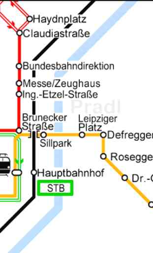Innsbruk Tram Map 3