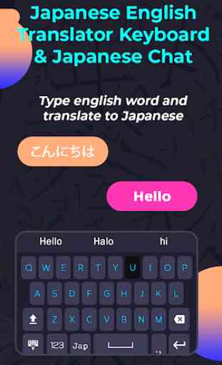 Japanese English Translator Keyboard & Chat 2